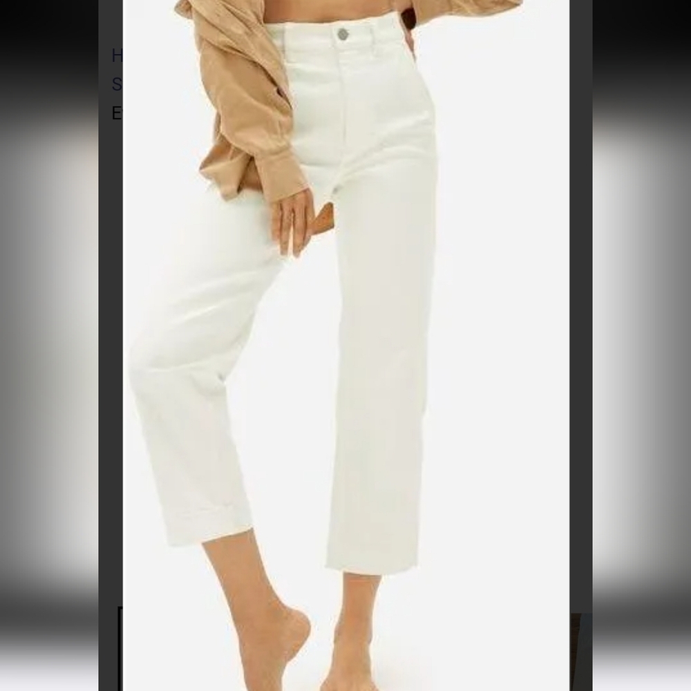 Everlane Women's Cropped Jeans in White